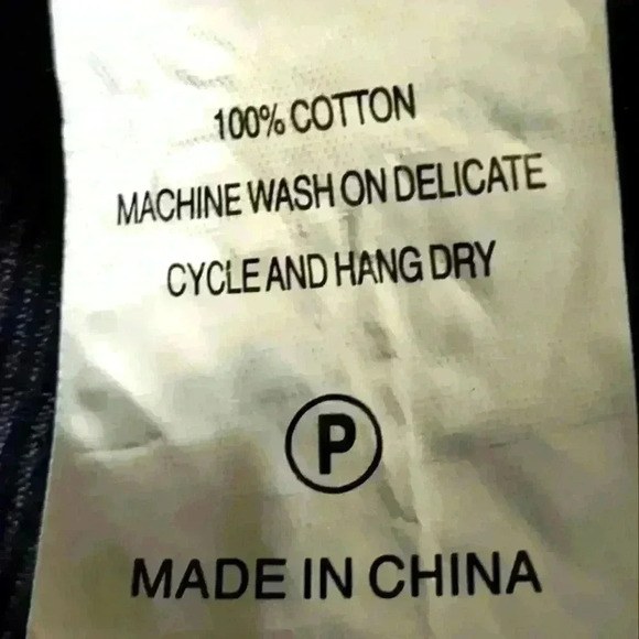 Marie Oliver Navy Structured 100% Cotton Top | ties in back or front | Small - Picture 6 of 7